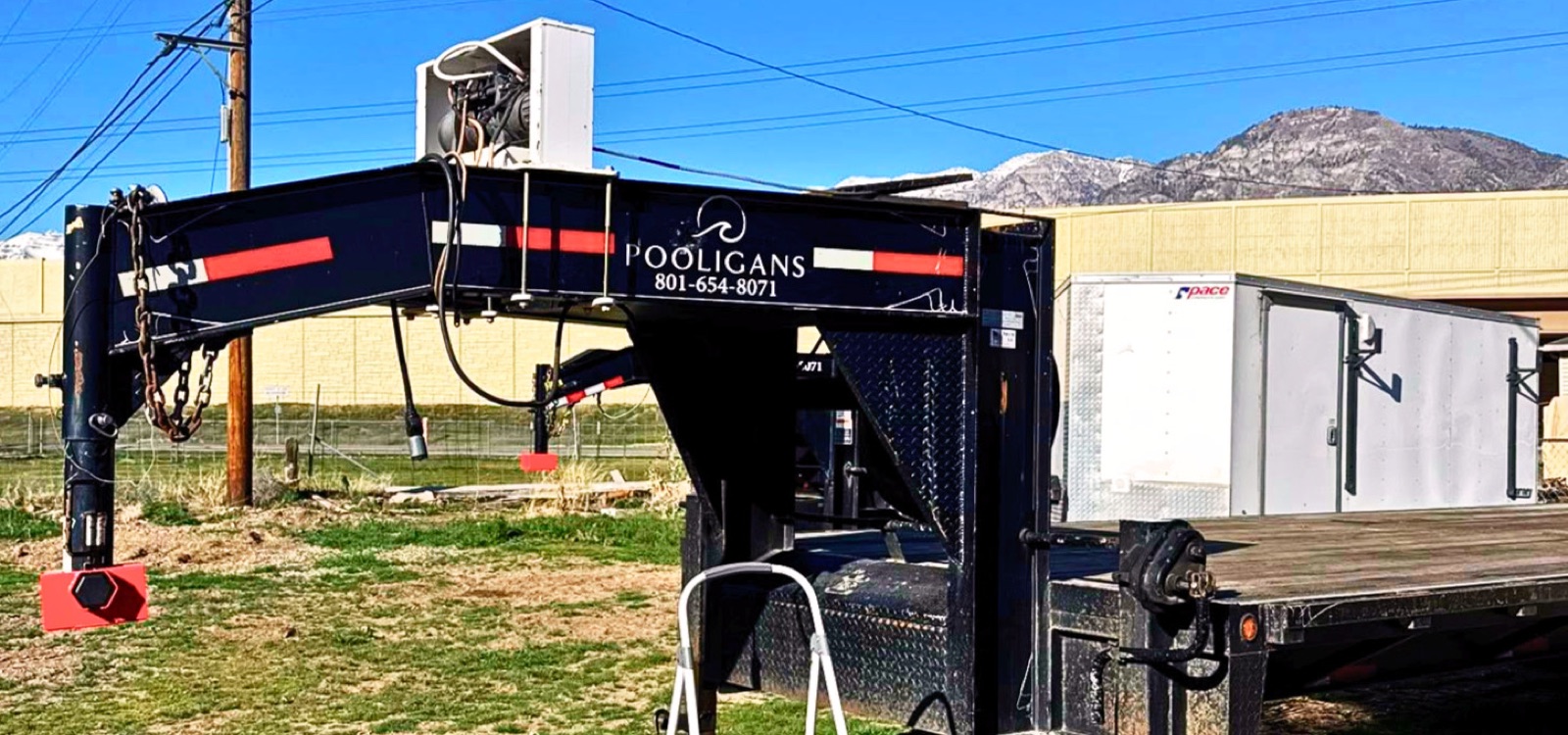 Gooseneck trailer — Fleet-matched graphics, by Quick Time Designs, Tooele Utah