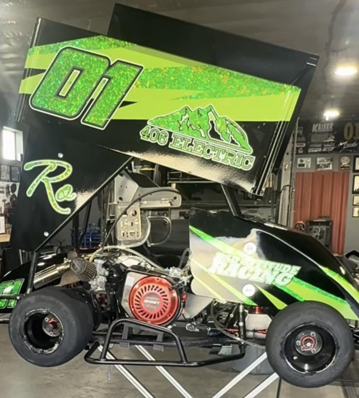 Metal-flake kart — Full kart wrap, by Quick Time Designs, Tooele Utah